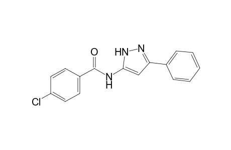 p-chloro-N-(3-phenylpyrazol-5-yl)benzamide