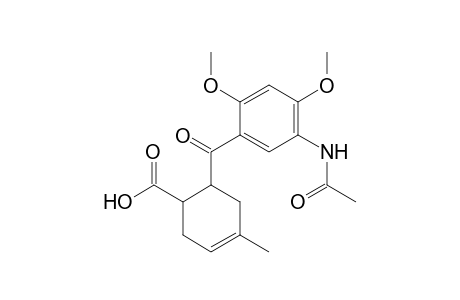 2-(2,4-Dimethoxy-5-(methylcarboxamido)benzoyl)-4-methyl-4-cyclohexenecarboxylic-acid