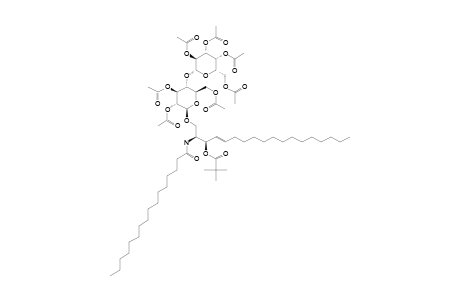 O-(2,3,4,6-TETRA-O-ACETYL-BETA-D-GALACTOPYRANOSYL)-(1->4)-O-(2,3,6-TRI-O-ACETYL-BETA-D-GLUCOPYRANOSYL)-(1->1')-(2S,3S,4E)-2-[N-(HEXADECANOYL)-AMIN