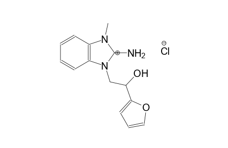 1-(2-(furan-2-yl)-2-hydroxyethyl)-3-methyl-1H-benzo[d]imidazol-2(3H)-iminium chloride