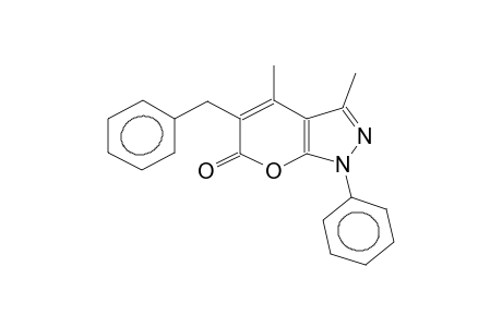 1-phenyl-3,4-dimethyl-5-benzyl-6-oxo-6H-pyrano[2,3-c]pyrazole