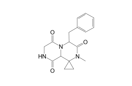 4'-Benzyl-2'-methyloctahydro-spiro(cyclopropane-1,1'-[2H]-pyrazino[1,2-a]pyrazine-3',6',9'-trione