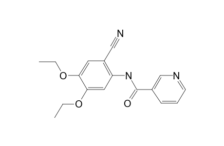 Nicotinamide, N-(2-cyano-4,5-diethoxyphenyl)-