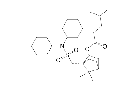 Pentanoic acid, 4-methyl-, 1-[[(dicyclohexylamino)sulfonyl]methyl]-7,7-dimethylbicyclo[2.2.1]hept-2-yl ester, (1S-exo)-
