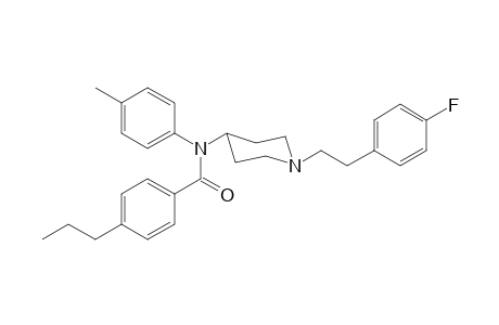 N-(1-[2-(4-Fluorophenyl)ethyl]piperidin-4-yl)-N-4-methylphenyl-4-propylbenzamide