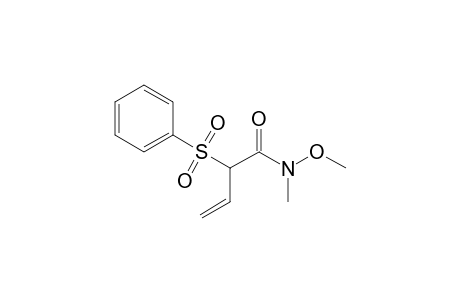 N-Methoxy-N-methyl-2-phenylsulfonylbut-3-enamide