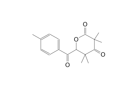 2H-pyran-2,4(3H)-dione, dihydro-3,3,5,5-tetramethyl-6-(4-methylbenzoyl)-