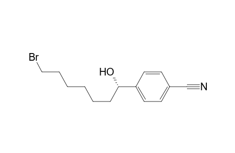 4-[(1S)-7-bromanyl-1-oxidanyl-heptyl]benzenecarbonitrile