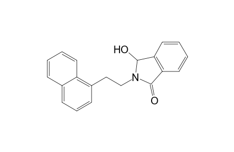 1H-Isoindol-1-one, 2,3-dihydro-3-hydroxy-2-[2-(1-naphthalenyl)ethyl]-, (.+-.)-