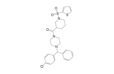 1-[(4-chlorophenyl)(phenyl)methyl]-4-{[1-(2-thienylsulfonyl)-3-piperidinyl]carbonyl}piperazine