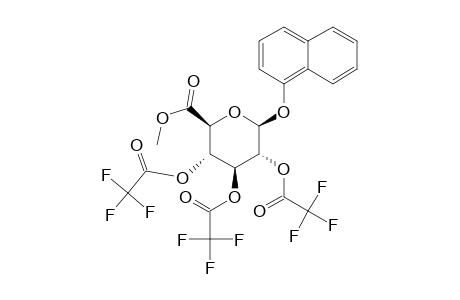 .beta.-D-Glucopyranosiduronic acid, 1-naphthalenyl, methyl ester, tris(trifluoroacetate)
