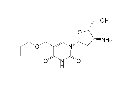 1-[(2R,4S,5S)-4-amino-5-(hydroxymethyl)-2-oxolanyl]-5-(butan-2-yloxymethyl)pyrimidine-2,4-dione