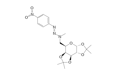.alpha.-D-Galactopyranose, 6-deoxy-1,2:3,4-bis-O-(1-methylethylidene)-6-[1-methyl-3-(4-nitrophenyl)-2-triazenyl]-
