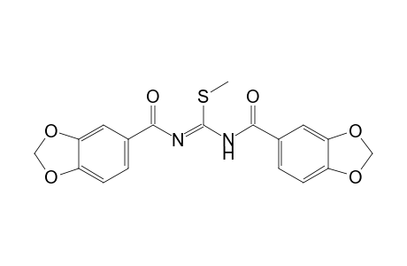 Methyl N,N'-di(3,4-methylenedioxybenzoyl)imidothiocarbamate