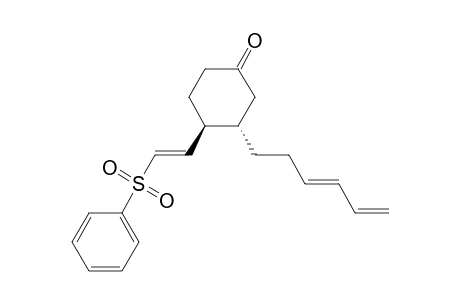 (3S,4S)-3-[(3E)-hexa-3,5-dienyl]-4-[(E)-2-(phenylsulfonyl)ethenyl]cyclohexan-1-one