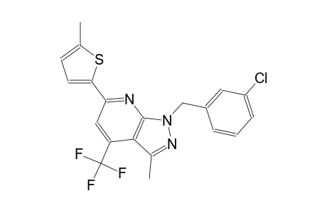 1H-pyrazolo[3,4-b]pyridine, 1-[(3-chlorophenyl)methyl]-3-methyl-6-(5-methyl-2-thienyl)-4-(trifluoromethyl)-