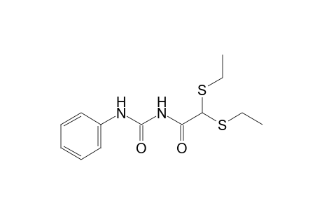 1-glyoxyloyl-3-phenylurea, 1-[2-(diethyl mercaptal)]