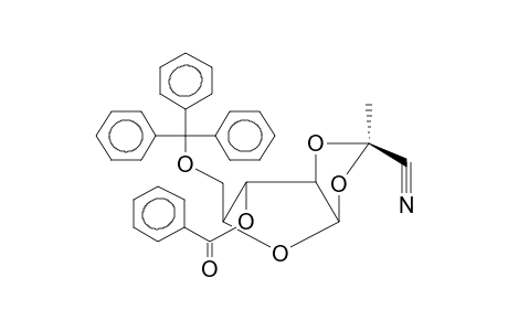 3-O-BENZOYL-5-O-TRITYL-1,2-O-[1-(EXO-CYANO)ETHYLIDENE]-BETA-L-ARABINOFURANOSE