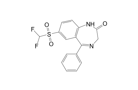 7-[(Difluoromethyl)sulfonyl]-5-phenyl-1,3-dihydro-2H-1,4-benzodiazepin-2-one