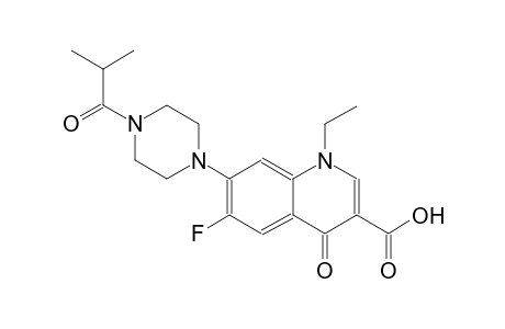 1-ethyl-6-fluoro-7-(4-isobutyryl-1-piperazinyl)-4-oxo-1,4-dihydro-3-quinolinecarboxylic acid