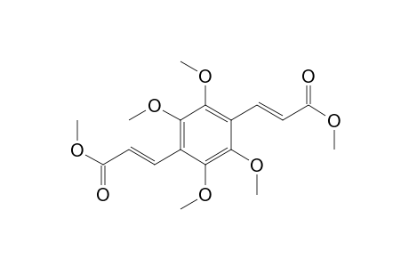 (E,E)-2,3,5,6-Tetramethoxy-1,4-bis(2'-methoxycarbonylethenyl) benzene