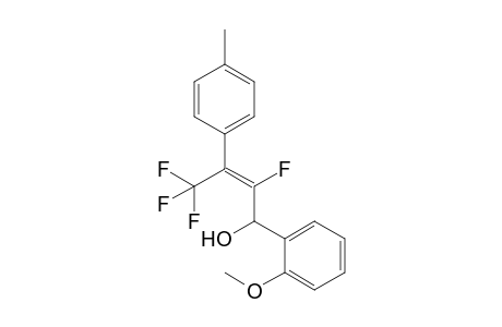(E)-4,4,4-Trifluoro-3-(4-methylphenyl)-2-fluoro-1-(2-methoxyphenyl)but-2-en-1-ol