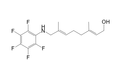 (2E,6E)-3,7-Dimethyl-8-pentafluorophenylamino-octa-2,6-dien-1-ol