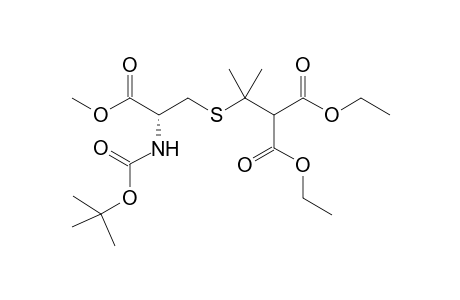 2-[1-[[(2R)-2-(tert-butoxycarbonylamino)-3-keto-3-methoxy-propyl]thio]-1-methyl-ethyl]malonic acid diethyl ester