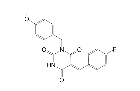 (5Z)-5-(4-fluorobenzylidene)-1-(4-methoxybenzyl)-2,4,6(1H,3H,5H)-pyrimidinetrione