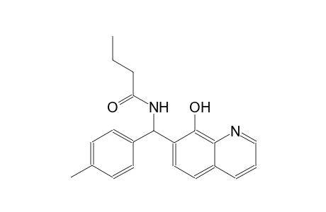 butanamide, N-[(8-hydroxy-7-quinolinyl)(4-methylphenyl)methyl]-