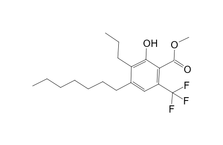 Methyl 4-Heptyl-2-hydroxy-3-propyl-6-(trifluoromethyl)benzoate