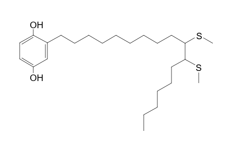 2-[10,11-bis(methylsulfanyl)heptadecyl]benzene-1,4-diol