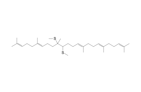 (6E,10E,18E)-2,6,10,15,19,23-hexamethyl-14,15-bis(methylsulfanyl)tetracosa-2,6,10,18,22-pentaene