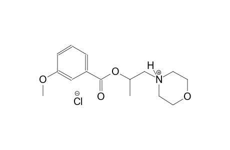 4-{2-[(3-methoxybenzoyl)oxy]propyl}morpholin-4-ium chloride