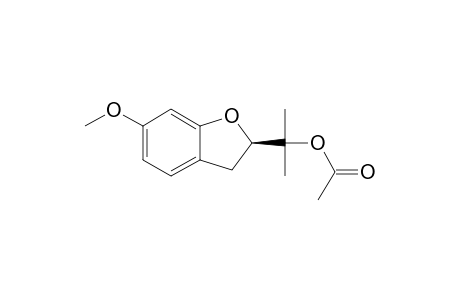 (S)-(+)-2,3-DIHYDRO-2-(ACETOXYISOPROPYL)-6-METHOXYBENZOFURAN