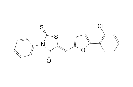 (5Z)-5-{[5-(2-chlorophenyl)-2-furyl]methylene}-3-phenyl-2-thioxo-1,3-thiazolidin-4-one