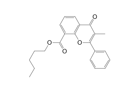 8-Carboxy-3-methylflavone, N-pentyl ester