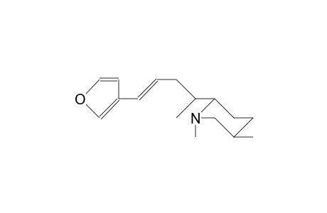 trans-5-(4-[3-Furanyl]-1-methyl-3-butenyl)-1,3-dimethyl-piperidine