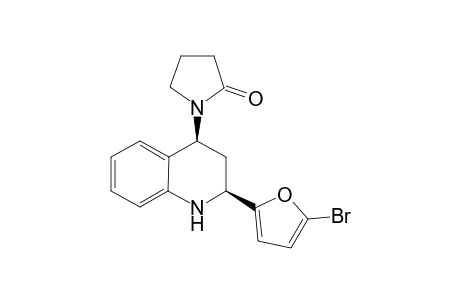(2S*,4S*)-1,2,3,4-Tetrahydro-2-(5'-bromo-2'-furyl)-4-(2-oxopyrrodinyl)quinoline