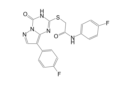 acetamide, N-(4-fluorophenyl)-2-[[8-(4-fluorophenyl)-3,4-dihydro-4-oxopyrazolo[1,5-a][1,3,5]triazin-2-yl]thio]-