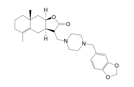 (3aR,8aR,9aR)-3-[[4-(1,3-benzodioxol-5-ylmethyl)-1-piperazinyl]methyl]-5,8a-dimethyl-3,3a,4,6,7,8,9,9a-octahydrobenzo[f]benzofuran-2-one