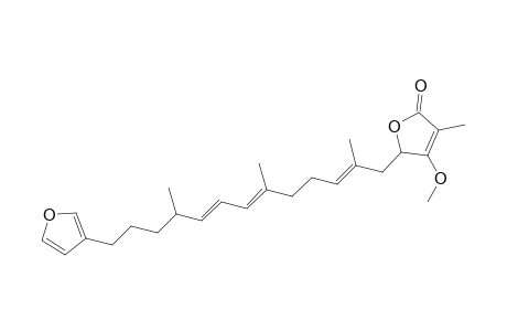 5-[13-(furan-3-yl)-2,6,10-trimethyltrideca-2,6,8-trienyl]-4-methoxy-3-methylfuran-2(5H)-one