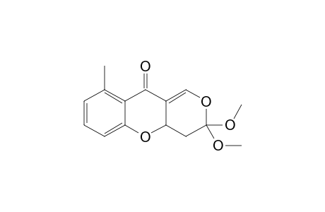 4,4a-Dihydro-3,3-dimethoxy-9-methyl-3H,10H-pyrano[4,3-b][1]benzopyran-10-one
