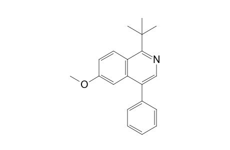 1-(1,1-Dimethylethyl)-4-phenyl-6-methoxyisoquinoline