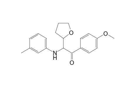 1-(4-Methoxyphenyl)-2-(tetrahydrofuran-2-yl)-2-(m-tolylamino)ethanone