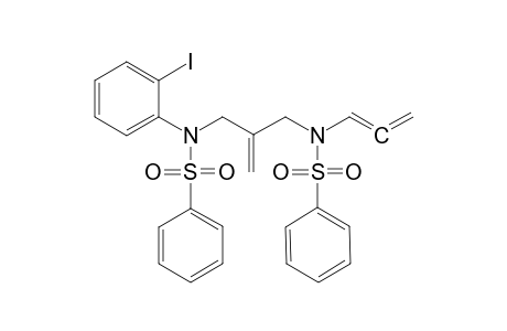 1-[N-(o-Iodobenzyl)-N-(phenylsulfonyl)]-3-[N'-(phenylsulfonyl)-N'-(1,2-propadienyl)amino]-2-methylenepropylamine