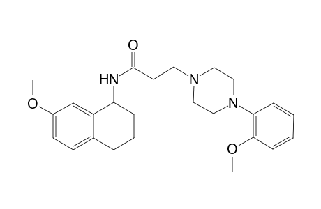 N-(7-Methoxy-1,2,3,4-tetrahydronaphthalen-1-yl)-4-(2-methoxyphenyl)-1-piperinazinepropanamide