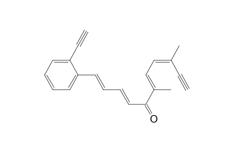 1,3,6,8-Undecatetraen-10-yn-5-one, 1-(2-ethynylphenyl)-6,9-dimethyl-, (E,E,E,Z)-