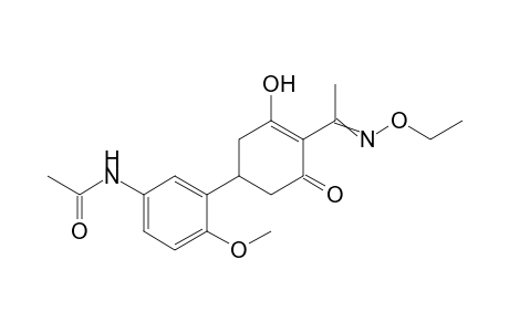Acetamide, N-[3-[4-[1-(ethoxyimino)ethyl]-3-hydroxy-5-oxo-3-cyclohexen-1-yl]-4-methoxyphenyl]-