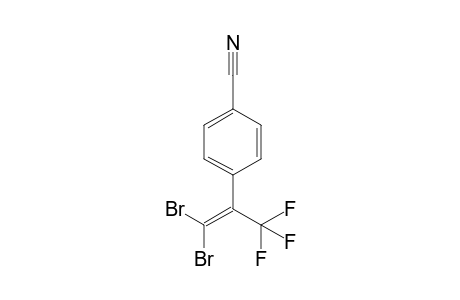 4-(1,1-dibromo-3,3,3-trifluoroprop-1-en-2-yl)benzonitrile